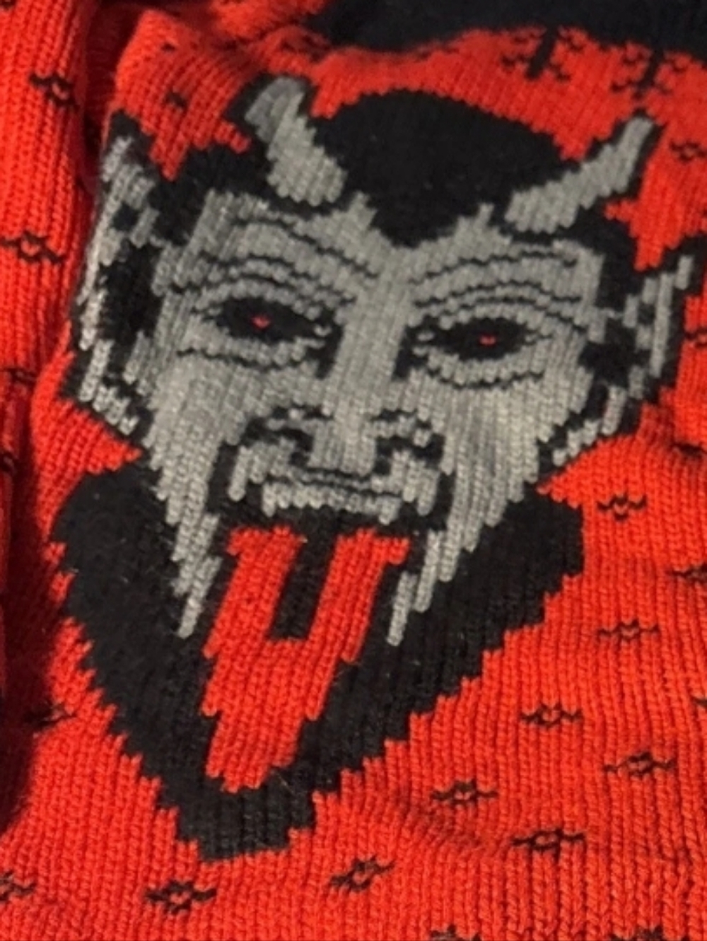 Middle of Beyond Krampus Holiday Cardigan - Picture 6 of 6
